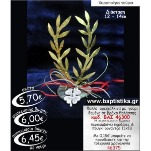 ΦΥΛΛΑ ΟΡΕΙΧΑΛΚΙΝΑ ΔΕΜΕΝΑ ΣΕ ΒΡΑΧΟ  ΓΟΥΡΙ ΘΑΛΑΣΣΗΣ ΒΑΣ 46300 